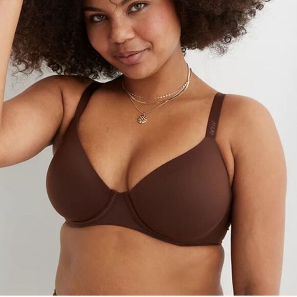 SMOOTHEZ By Aerie Balconette Lightly Lined Bra Underwire - Brown - Picture 1 of 4